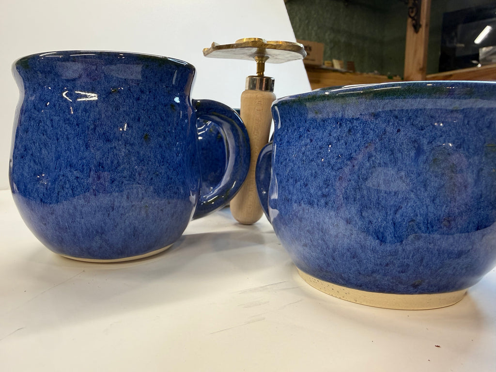 Item 0002 : LFPR Stoneware Mugs in Blue