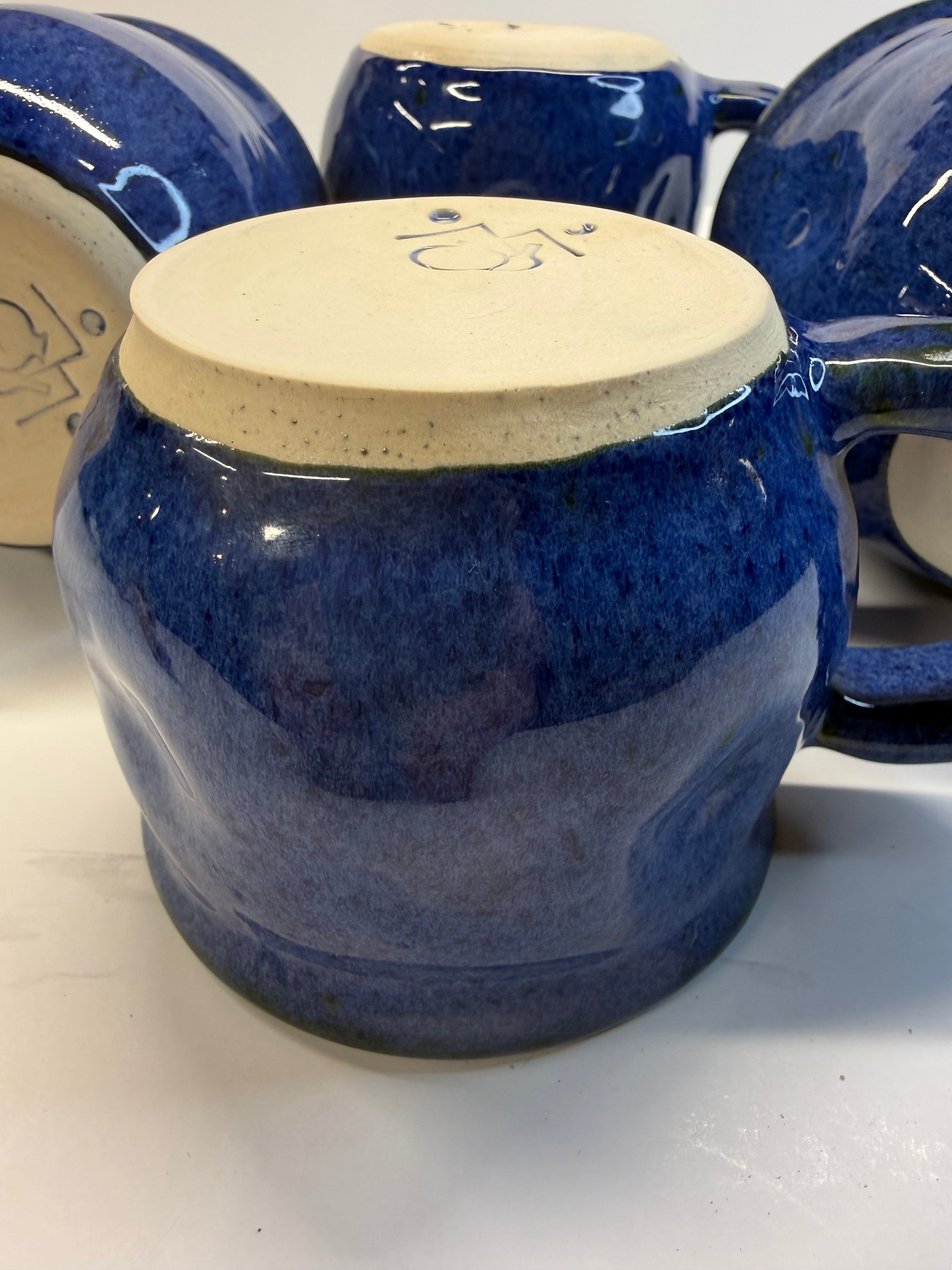 Item 0002 : LFPR Stoneware Mugs in Blue