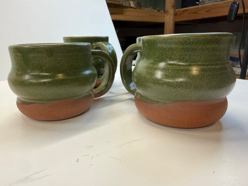 Item 0003 : LFPR Stoneware Mugs in Green (Laigoi)