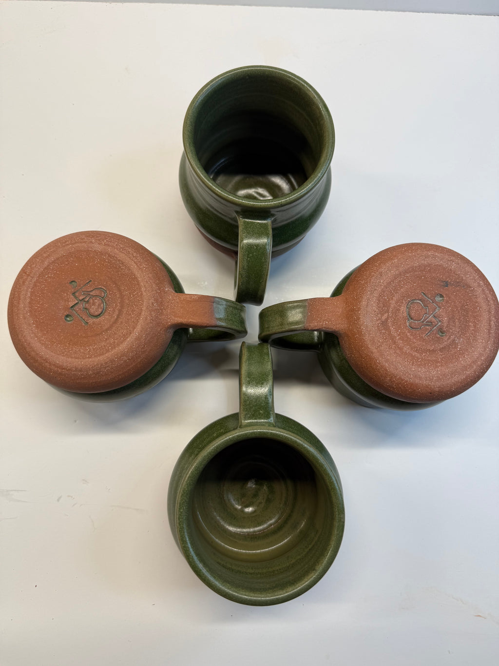 Item 0003 : LFPR Stoneware Mugs in Green (Laigoi)