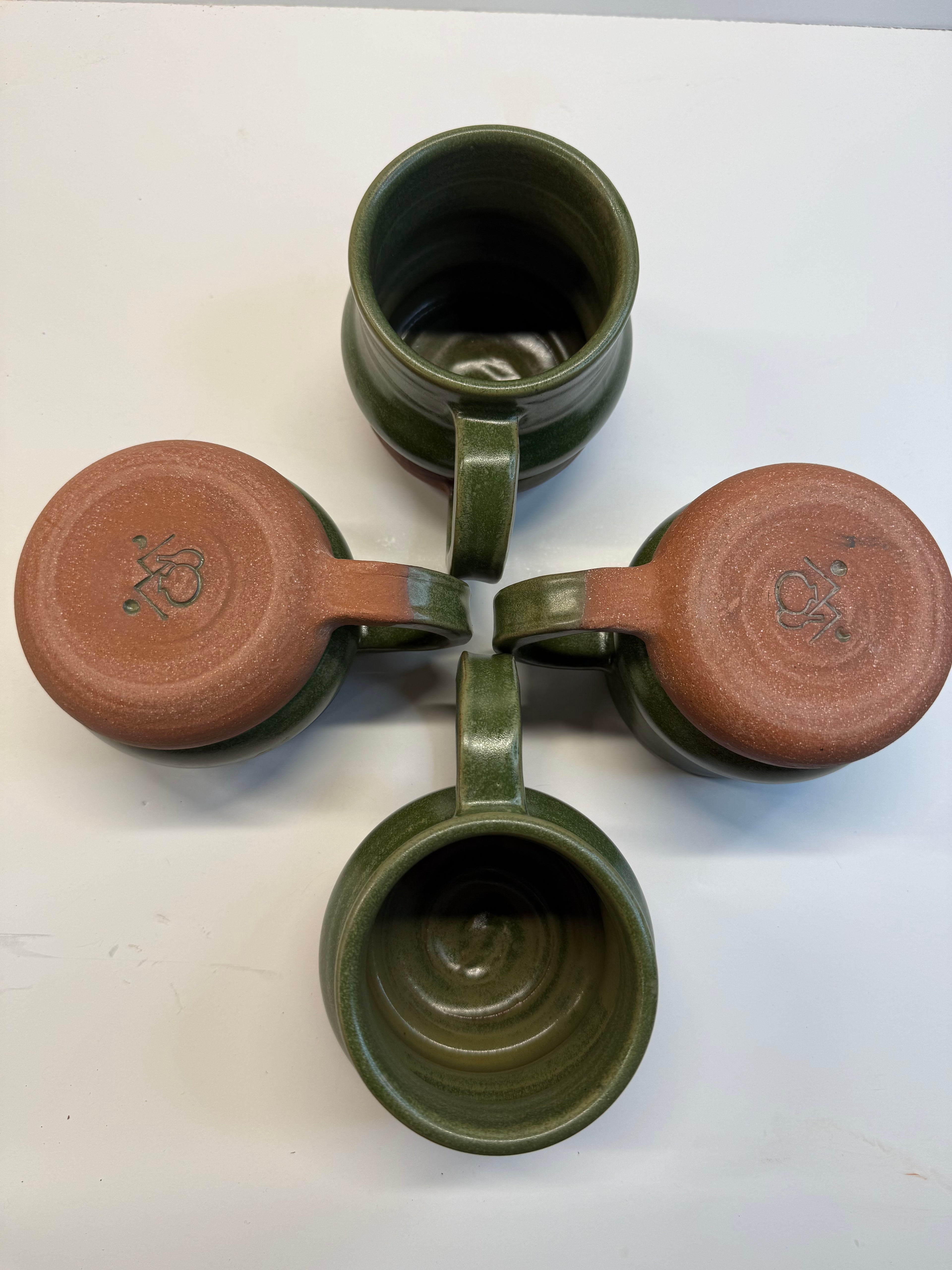 Item 0003 : LFPR Stoneware Mugs in Green (Laigoi)