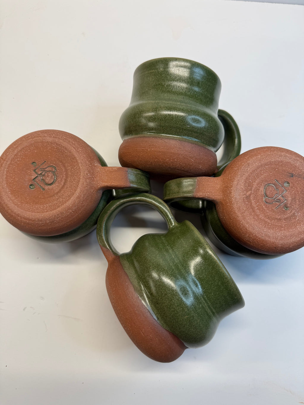 Item 0003 : LFPR Stoneware Mugs in Green (Laigoi)