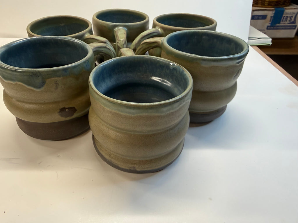 Item 0005: LFPR Earth Series Stoneware Mugs in Multi-glaze Blend