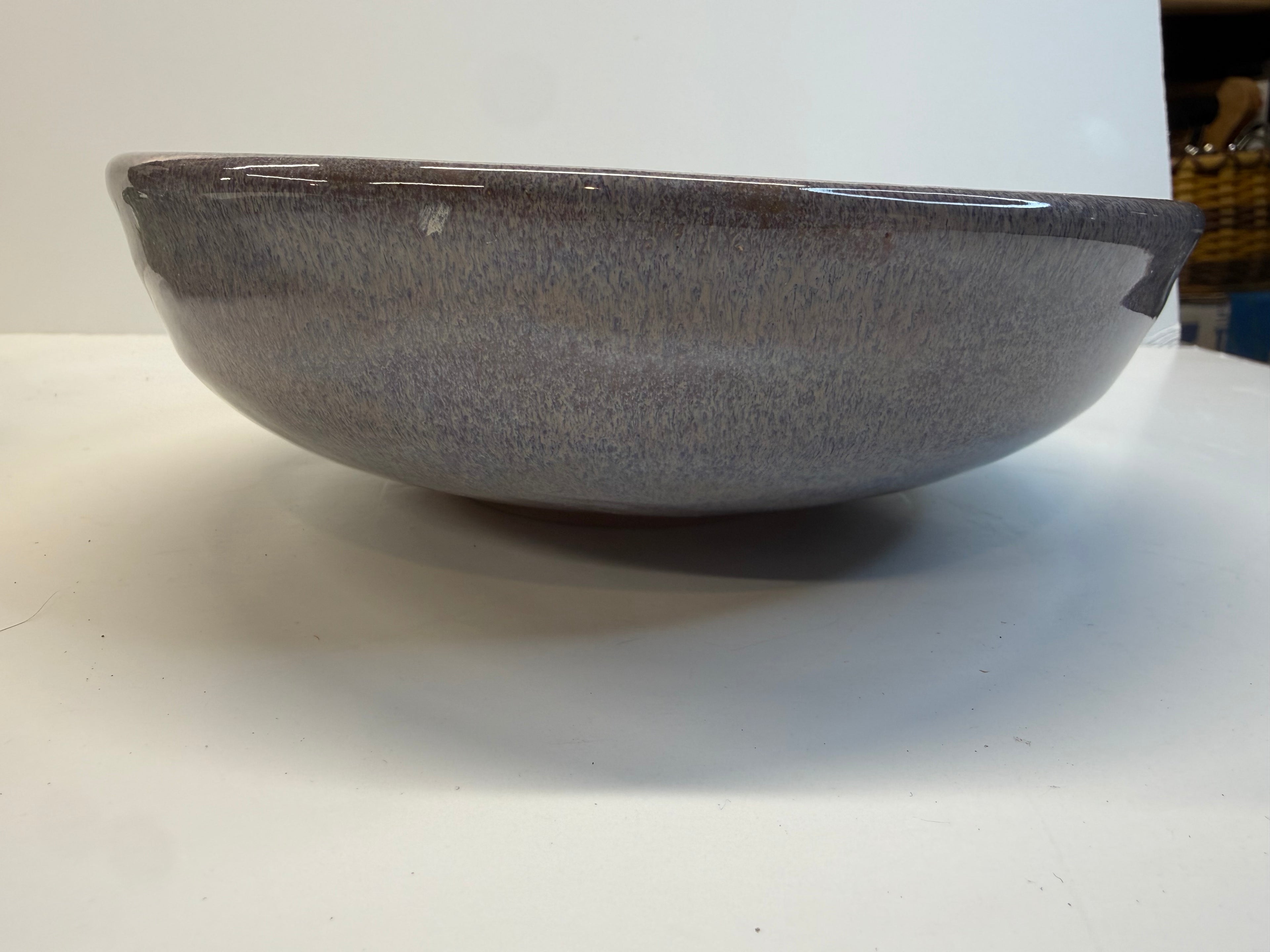 Item 0014 : LFPR Stoneware Hyacinth Mandala Bowl in Mid-Red Stoneware