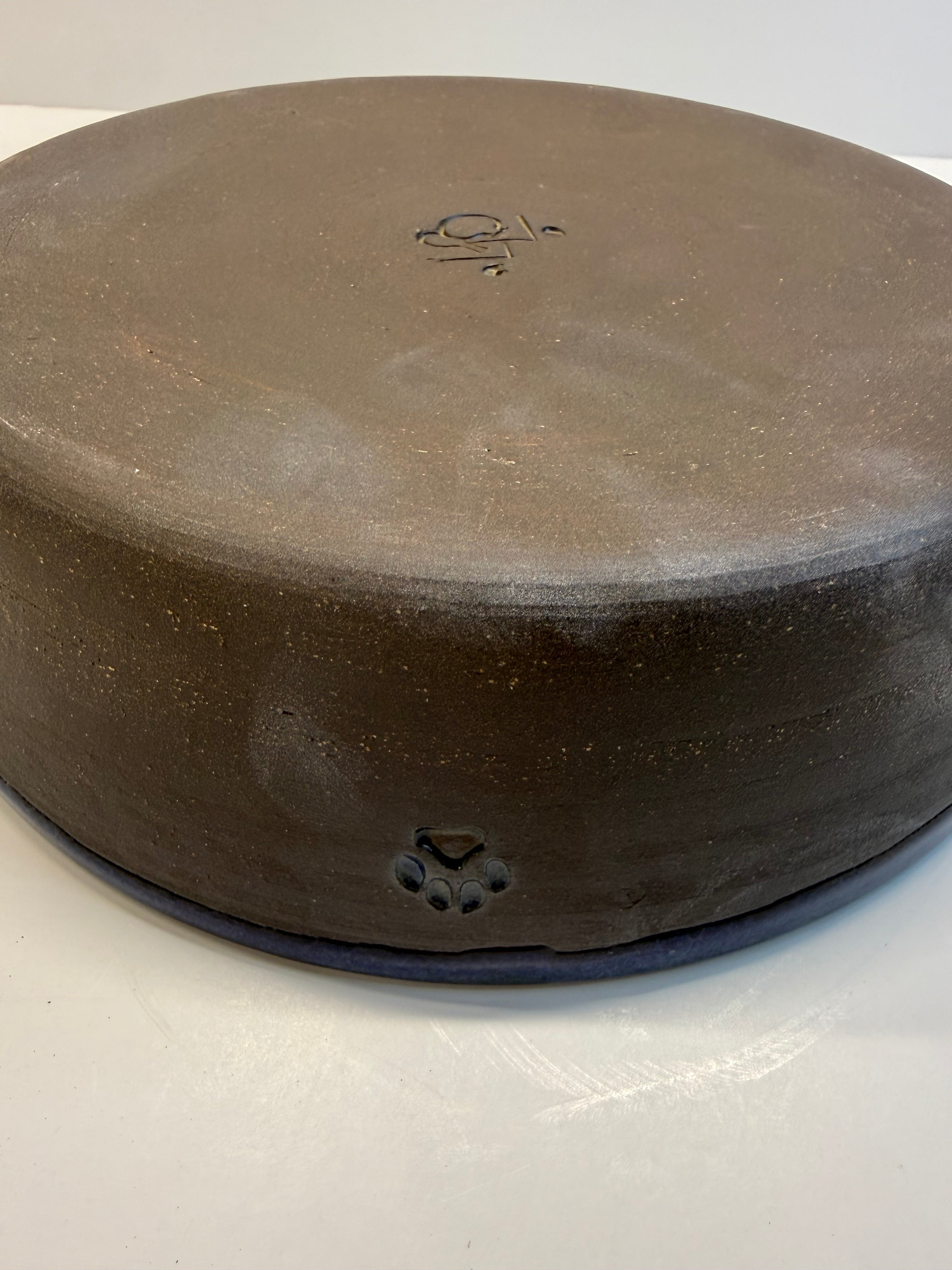 Item 0013 : LFPR Stoneware Dog Bowl (!!) in Blue