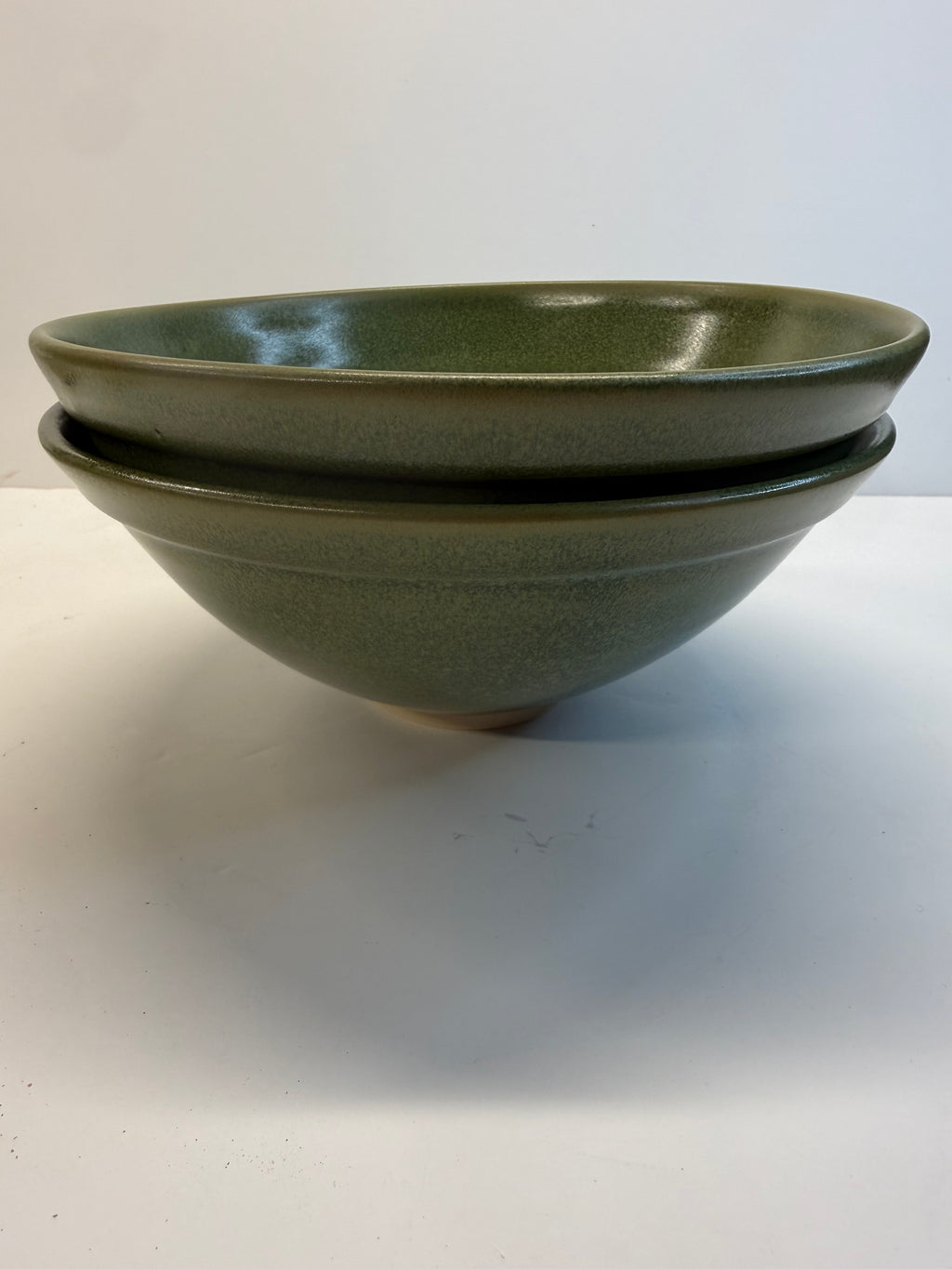 Item 0007 : LFPR Stoneware Medium Bowls in Green (Laigoi) STUNNERS!!!