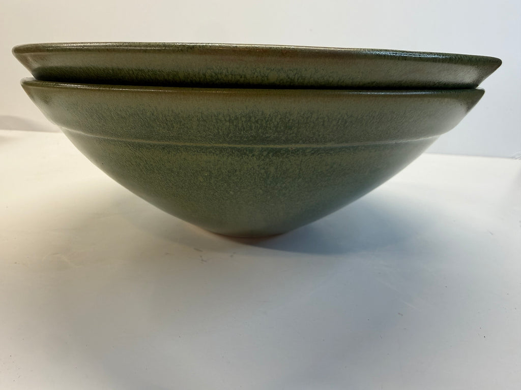 Item 0006 : LFPR Stoneware Medium Bowls in Green (Laigoi) - STUNNERS!!!