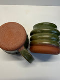 Item 0012: LFPR Stoneware Bubble Mugs in Laigoi Green
