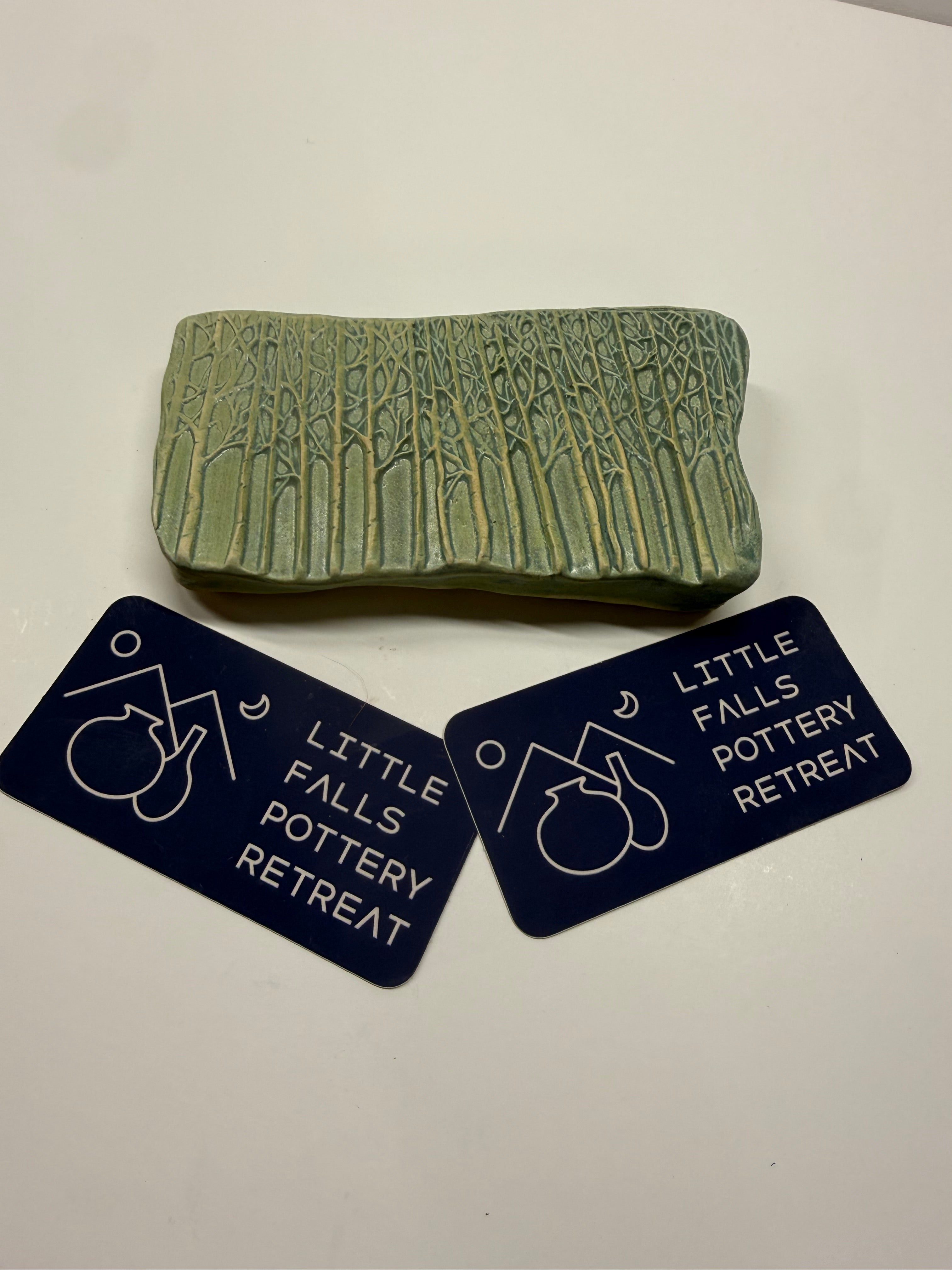 Item 0020: LFPR Dreamy Forest Soap-saver/dish in Riptide Glaze